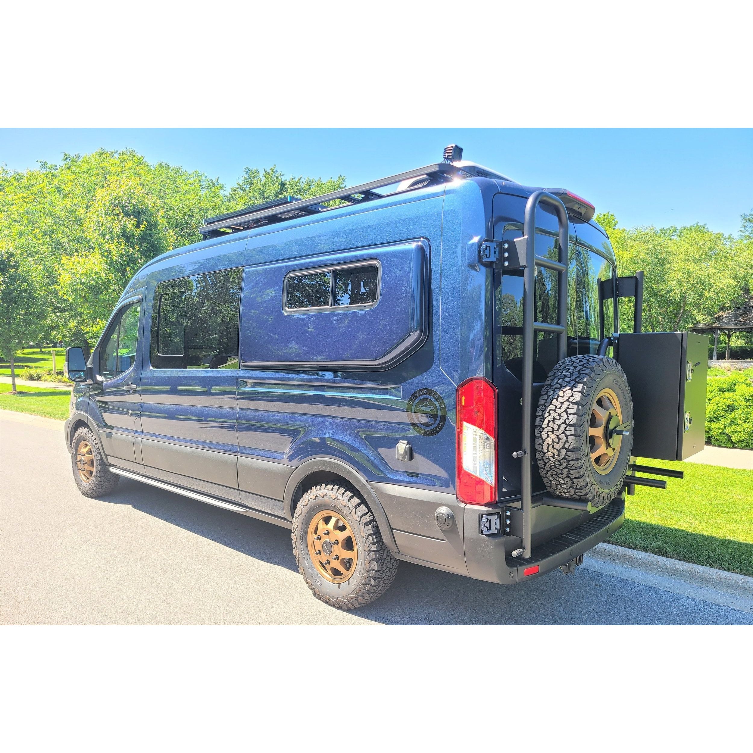 Rover Vans Tire Carrier & Ladder Combo